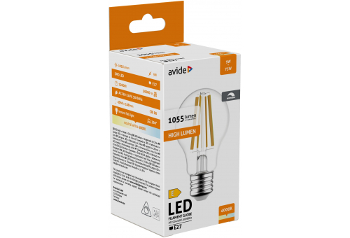 LED Filament Globe 9W Dimmable E27 NW