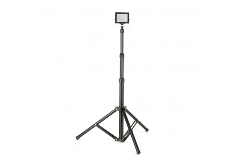 Avide LED Flood Light Slim PIR sensor, SMD 30W CW 6400K 1 head with Tripod