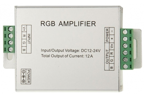 LED Strip 12-24V 144W RGB Amplifier