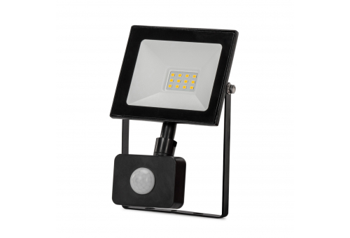 Value LED Flood Light Slim SMD 10W NW PIR