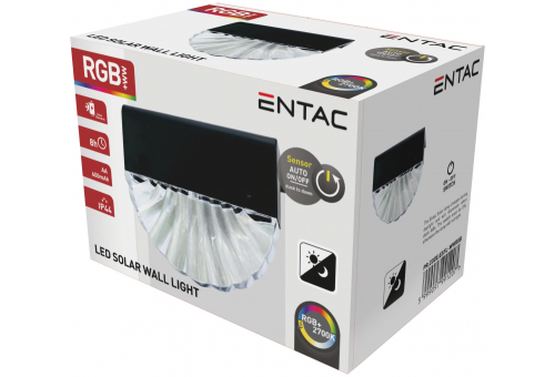 Napelemes plast lampa WW+RGB