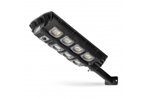 LED Solar Street Lamp with Remote Controller, Motion Sensor and automated Dimming Function, 1000lm