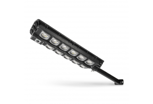 LED Solar Street Lamp with Remote Controller, Motion Sensor and automated Dimming Function, 1500lm